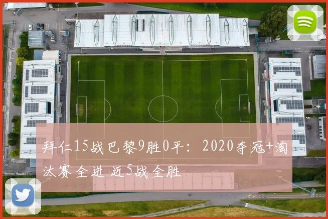 拜仁15战巴黎9胜0平：2020夺冠+淘汰赛全进 近5战全胜